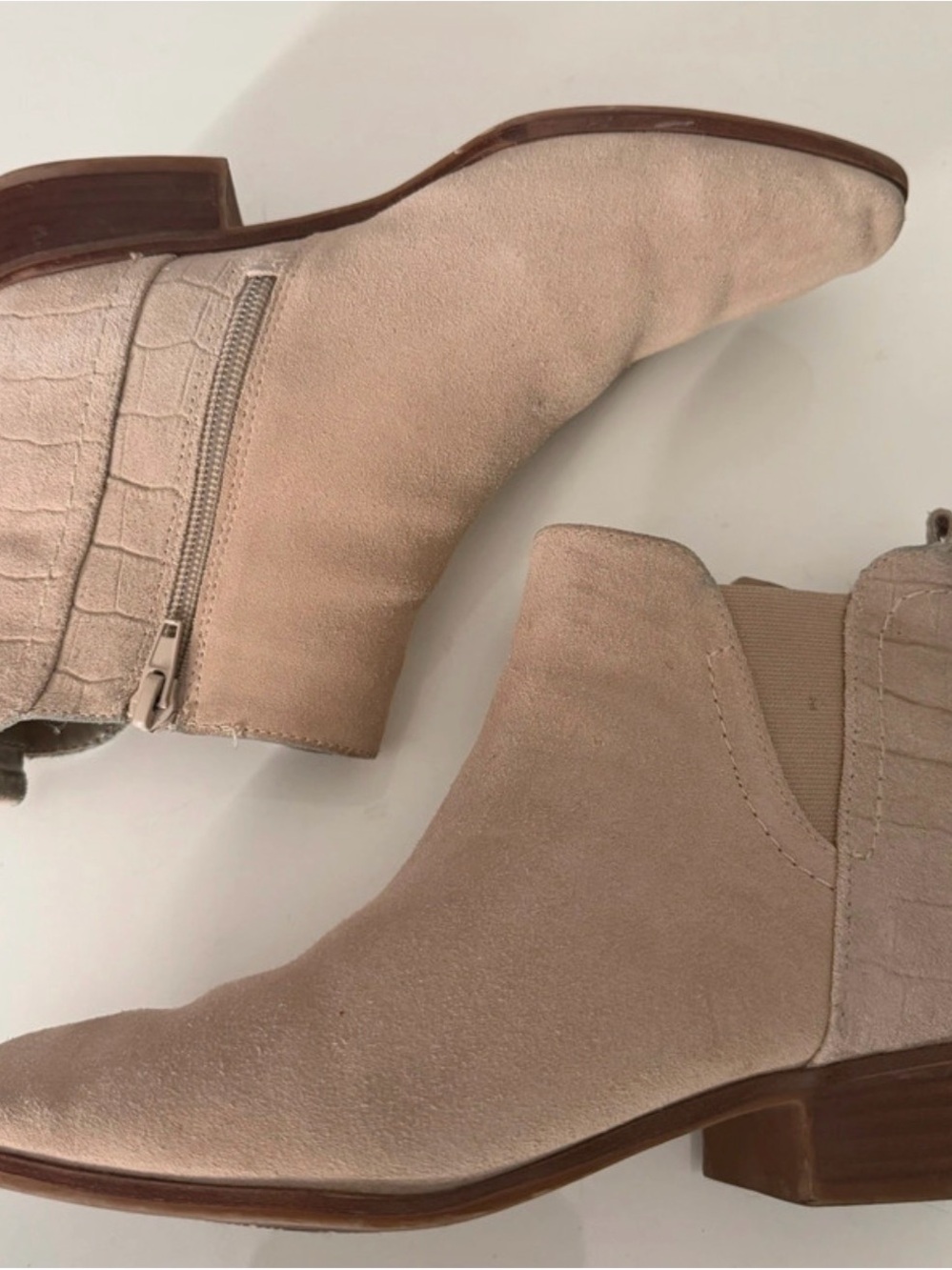 Aldo Women's Suede Ankle Boots in Light Taupe